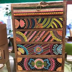 Fairtrade Hand Painted Drawer Unit