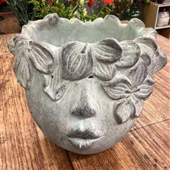 Concrete Face Pot